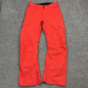 Burton Snow Pants Mens Small Red M Cargo PT Relaxed Living Lining Waterproof Ski